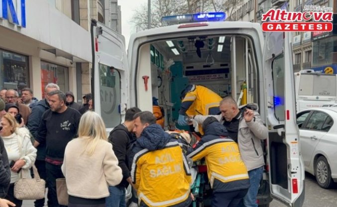 Zonguldak'ta bir mağazada merdivenlerden düşen kadın ağır yaralandı