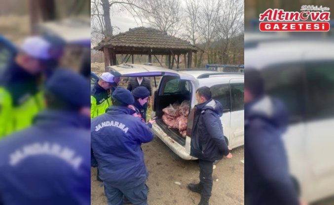 Zonguldak'ta hafif ticari araçta 450 kilogram bozuk et ele geçirildi