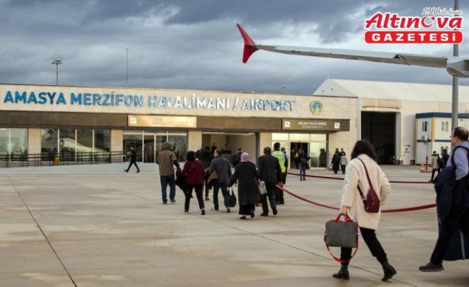 Amasya Merzifon Havalimanı ocak ayında 14 bin 549 yolcuya hizmet verdi