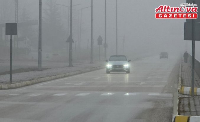 Amasya'da sis etkili oldu