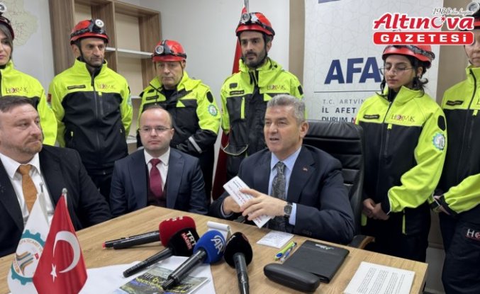 Artvin Valisi Ergün'den Ardanuç'taki çığ olayına ilişkin açıklama: