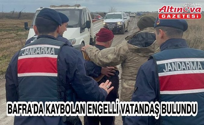 Bafra'da kaybolan engelli vatandaş bulundu