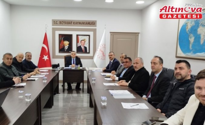 Boyabat'ta OSB Müteşebbis Heyeti Toplantısı yapıldı
