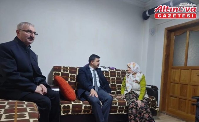 Çaykara Kaymakamı Sapmaz, yaşlı vatandaşları ziyaret etti