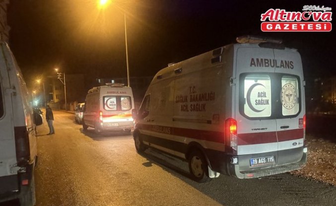 Çorum'da karbonmonoksit gazından etkilenen karı koca hastaneye kaldırıldı