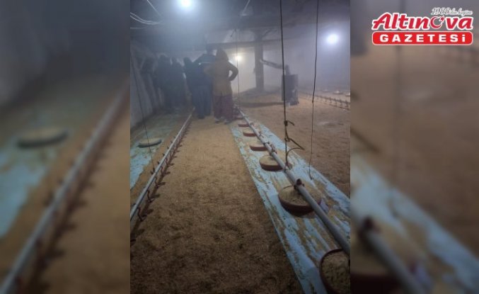 Göynük'te tavuk kümesinde çıkan yangın söndürüldü