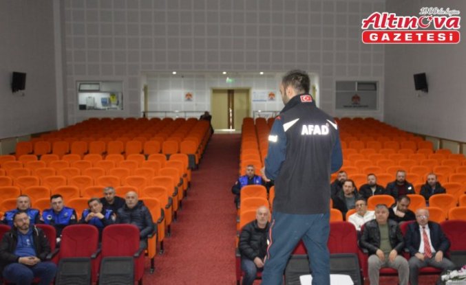 Havza Belediyesi personeline sivil savunma eğitimi verildi