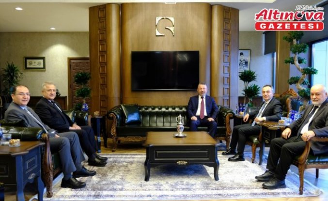 Karabük Üniversitesi Rektörü Kırışık'tan TOGÜ Rektörü Yılmaz'a ziyaret