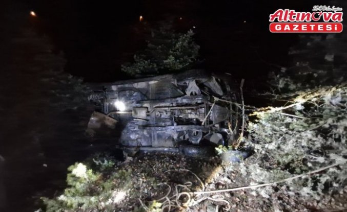 Kastamonu'da devrilen otomobildeki 1 kişi öldü, 2 kişi yaralandı