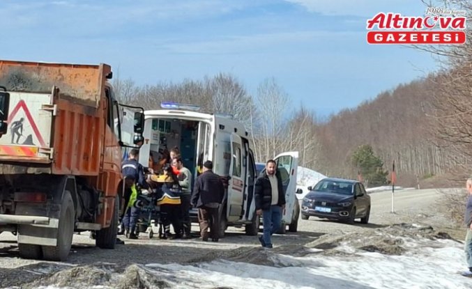 Kastamonu'da devrilen otomobildeki 2 kişi yaralandı