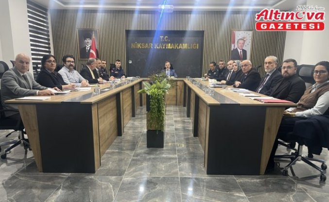 Niksar'da bağımlılıkla mücadele ilçe koordinasyon kurul toplantısı yapıldı