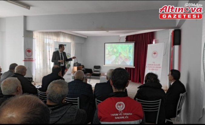 Oğuzlar'da çiftçilere TARSİM bilgilendirmesi yapıldı
