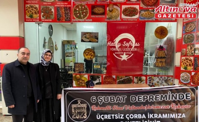 Ordu'da afetzede aile depremlerin yıl dönümünde çorba dağıttı