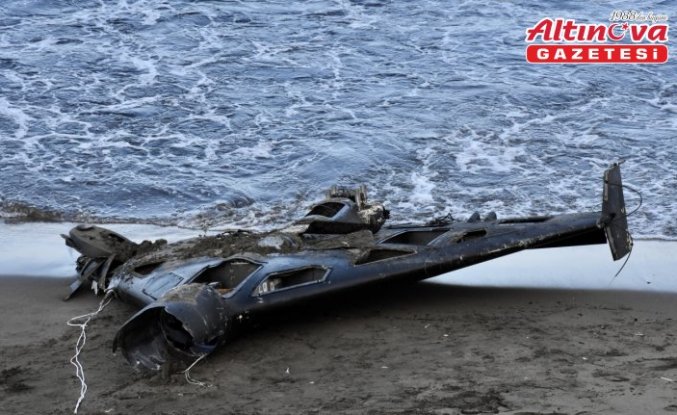 Ordu'da sahilde bulunan insansız hava aracı, SAS ekiplerince incelendi