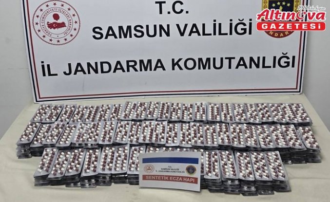 Samsun'da asma tavana saklanan 7 bin 9 uyuşturucu hap ele geçirildi