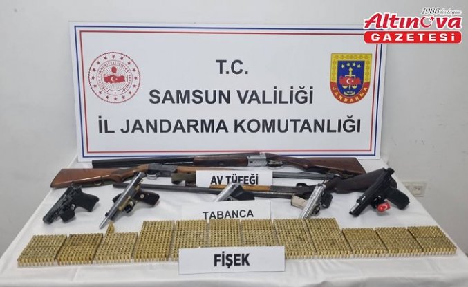 Samsun'da silahla havaya ateş eden 2 şüpheli yakalandı