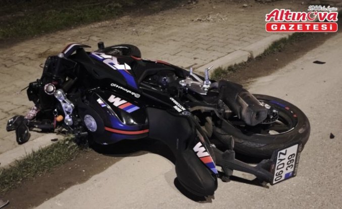 Yakakent'te motosikletin çarptığı yaya ağır yaralandı