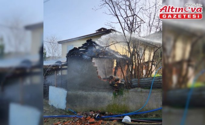 Sinop'un Gerze ilçesinde odunlukta çıkan yangın söndürüldü