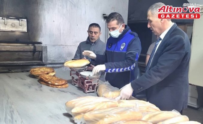 Taşova Belediyesinden fırın denetimi