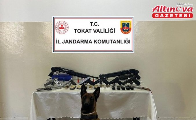 Tokat'ta silah kaçakçılığı operasyonunda 5 zanlı yakalandı
