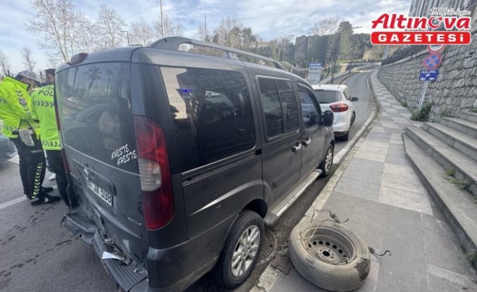 Trabzon'da 3 aracın karıştığı kazada 1 kişi yaralandı