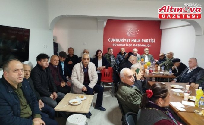 Boyabat’ta CHP İlçe Başkanlığınca bayramlaşma programı düzenlendi