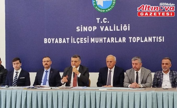 Boyabat'ta Muhtarlar Toplantısı gerçekleştirildi