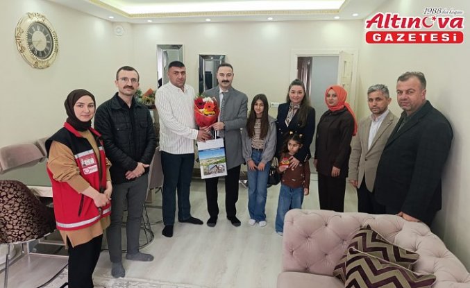 Havza Kaymakamı Ayvat'tan şehit yakınları ve gazilere bayram ziyareti