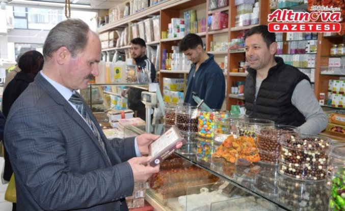 Havza'da zabıta ekiplerinden bayram şekeri denetimi