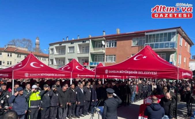 Mardin'de kalp krizi sonucu hayatını kaybeden polis memuru Ladik'te toprağa verildi
