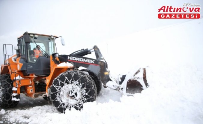 Ordu'da karla mücadele çalışmaları devam ediyor