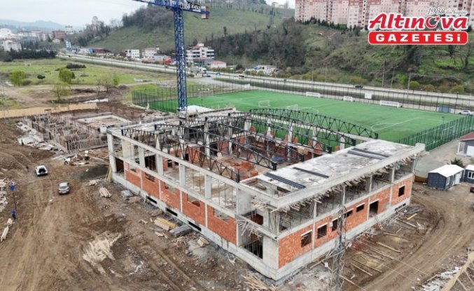 Ordu'da spor kompleksinin inşası devam ediyor