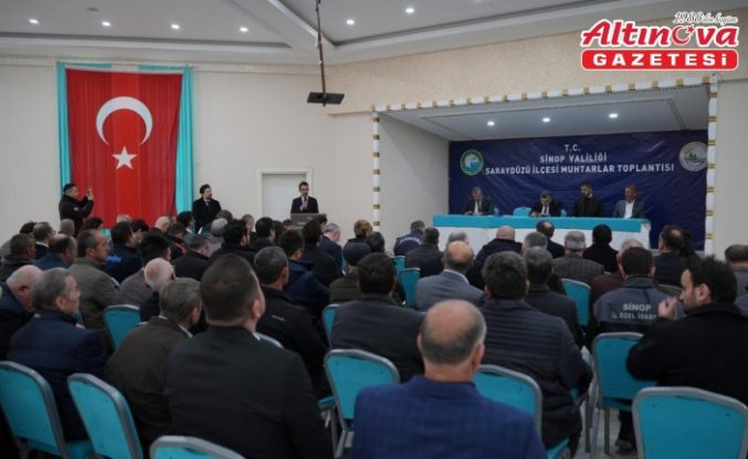 Saraydüzü'nde Muhtarlar Toplantısı gerçekleştirildi