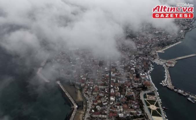 Sinop sis bulutları arasında görüntülendi