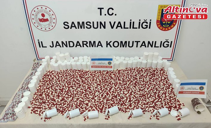 Samsun'da 7 bin uyuşturucu hap ele geçirildi