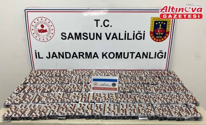Samsun'da 6 bin 621 uyuşturucu hap ele geçirildi