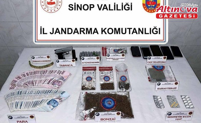 Sinop'ta uyuşturucu operasyonunda 5 zanlı yakalandı