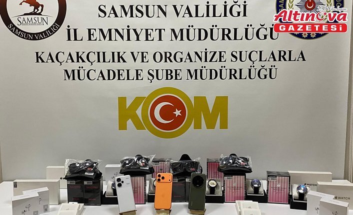 Samsun'da kaçakçılık operasyonunda 2 zanlı yakalandı