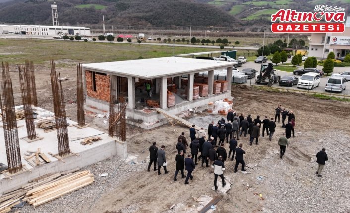 Bafra OSB'de yeni hizmet binalarının inşaatları sürüyor