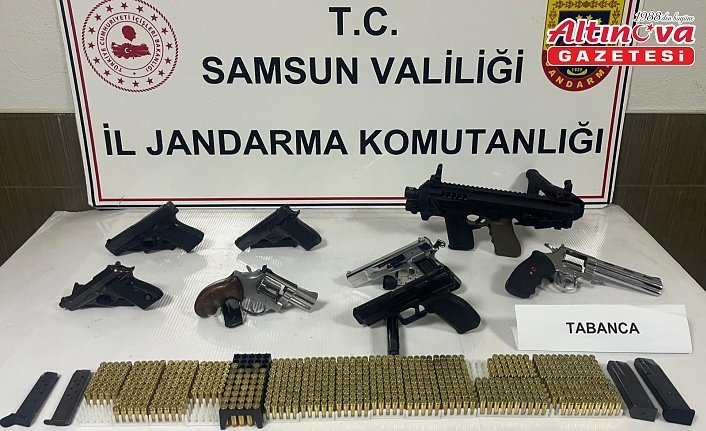 Samsun'da çok sayıda mühimmat ele geçirildi, 1 kişi tutuklandı
