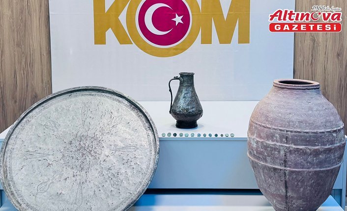 Samsun'da tarihi eser operasyonunda 2 zanlı yakalandı