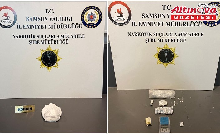 Samsun'da uyuşturucu operasyonunda 2 zanlı yakalandı