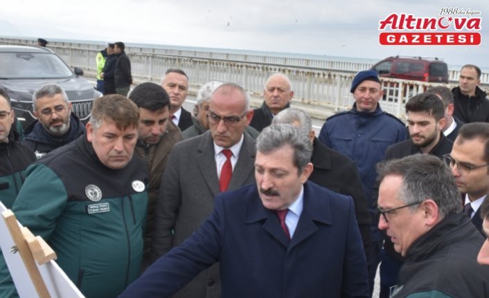 Samsun Valisi Tavlı, Yakakent OSB'de Güzelceçay Çayı ıslah çalışmalarını inceledi