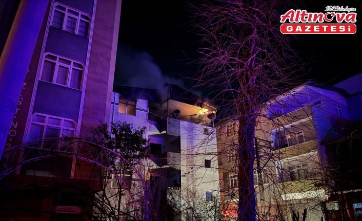 Samsun'da 4 katlı binada çıkan yangında bir kişi yaralandı