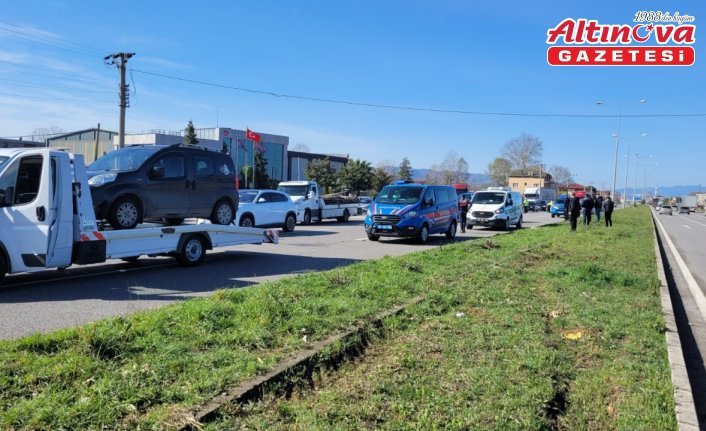 Samsun'da iki aracın çarptığı yaya hayatını kaybetti
