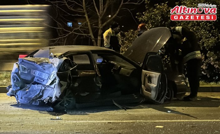 Samsun'da tırla çarpışan otomobildeki 2 kişi yaralandı