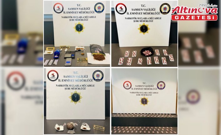 Samsun'da uyuşturucu operasyonlarında 6 zanlı yakalandı