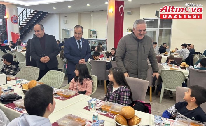 Bafra'da ÇEDES projesi kapsamındaki öğrenciler iftarda buluştu