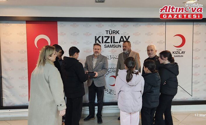 Samsun'da devlet korumasındaki çocuklardan Gazze'ye bağış
