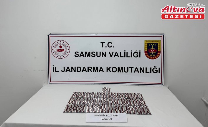 Samsun'da uyuşturucu operasyonunda 630 sentetik ecza hapı ele geçirdi